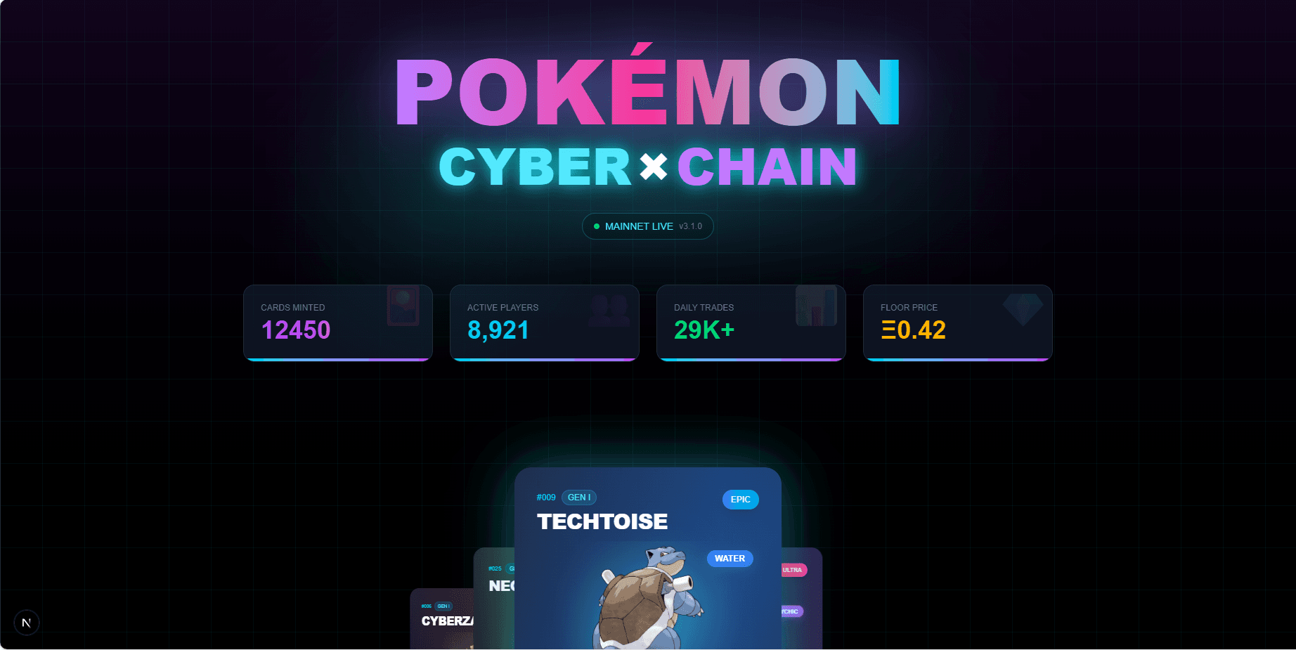 Web3-Based Pokémon TCG Game